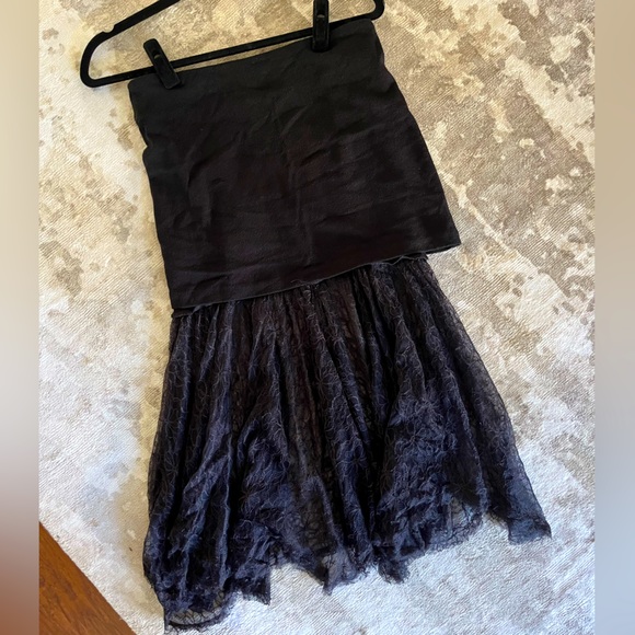 Free People Strapless Top with Lace - Picture 3 of 4